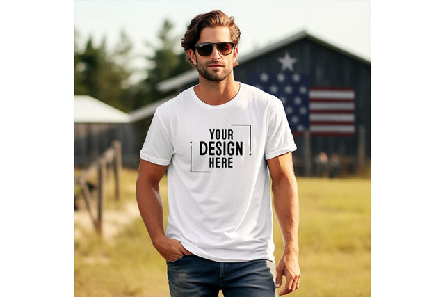 4th of july Man Tshirt Mockup-Patriotic Mock Up Photo Craftlabsvg24 
