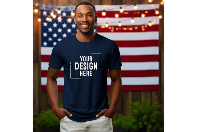 4th of july Man Tshirt Mockup-Patriotic Mock Up Photo Craftlabsvg24 