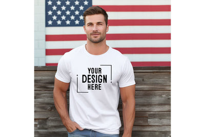 4th of july Man Tshirt Mockup-Patriotic Mock Up Photo Craftlabsvg24 