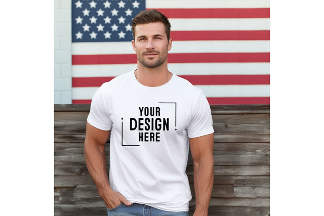4th of july Man Tshirt Mockup-Patriotic Mock Up Photo Craftlabsvg24 