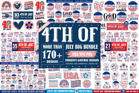 4th of july mega svg bundle ,170 designs ,4th of july big bundle,Best Seller,SVGs,Quotes and Sayings,Food & Drink,On Sale, Print & Cut SVG designmaster24 