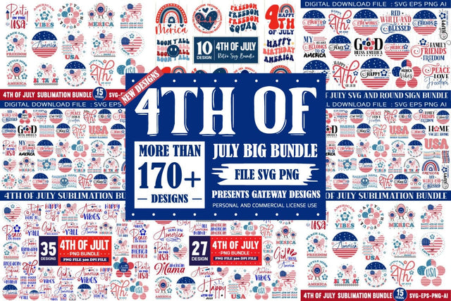 4th of july mega svg bundle ,4th of july big bundle SVG designmaster24 