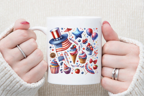 4th of July Party Clipart Sublimation designartist 