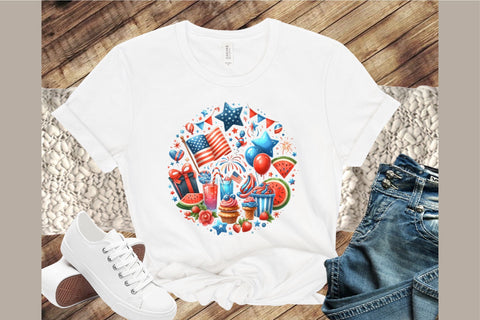 4th of July Party Clipart Sublimation designartist 