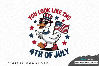 4th of july patriotic duck sublimation design Sublimation Regulrcrative 