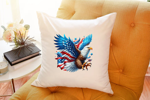 4th of july Patriotic Eagle Clipart Sublimation designartist 