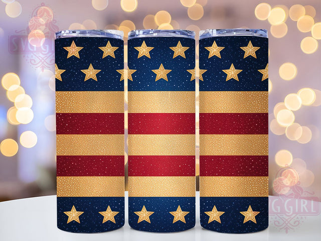 4th of July Patriotic Glitter 20oz Tumbler, Patriotic Glitter Tumbler, Red White Blue Tumbler, Independence Day Tumbler, Glitter Tumbler Wrap, 20oz Tumbler Design, American Flag Tumbler Sublimation SvggirlplusArt 