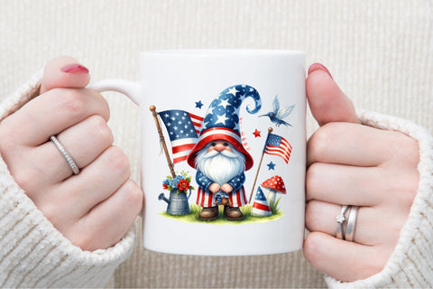 4th of july Patriotic Gnome Clipart Sublimation designartist 