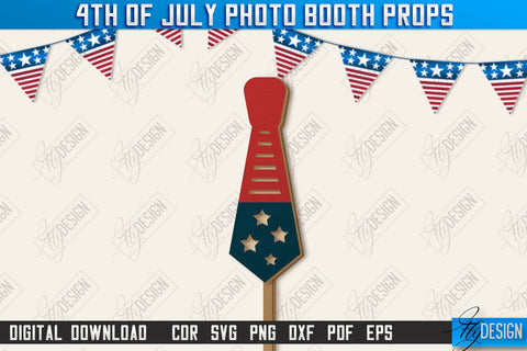 4th of July Photo Booth Props Laser Cut Bundle | Party Glasses | Holiday | CNC Files SVG Fly Design 