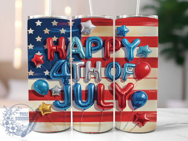 4th of July Red White Blue 20oz Tumbler, Patriotic Tumbler Wrap, Red White Blue Tumbler, Stars Tumbler Design, 20oz Tumbler Wrap, Independence Day Tumbler, American Flag Tumbler Sublimation ToriDesigns 