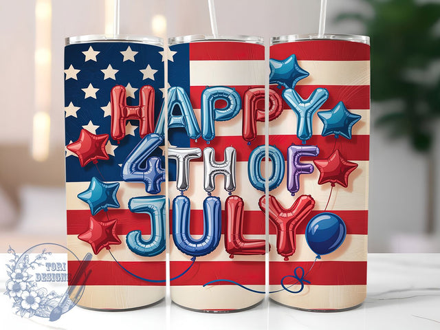 4th of July Red White Blue 20oz Tumbler, Patriotic Tumbler Wrap, Red White Blue Tumbler, Stars Tumbler Design, 20oz Tumbler Wrap, Independence Day Tumbler, American Flag Tumbler Sublimation ToriDesigns 