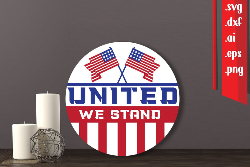 4th of July Round Sign|Patriotic Round Sign SVG zafrans studio 