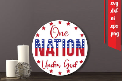 4th of July Round Sign|USA Round Sign SVG zafrans studio 