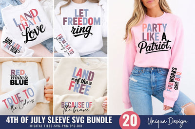 4th Of July Sleeve Svg Bundle SVG Regulrcrative 
