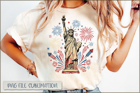 4th of July Statue of Liberty PNG Sublimation Shetara Begum 