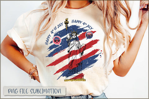 4th of July Statue of Liberty USA PNG Sublimation Shetara Begum 