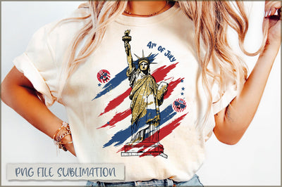 4th of July Statue of Liberty USA PNG Sublimation Shetara Begum 