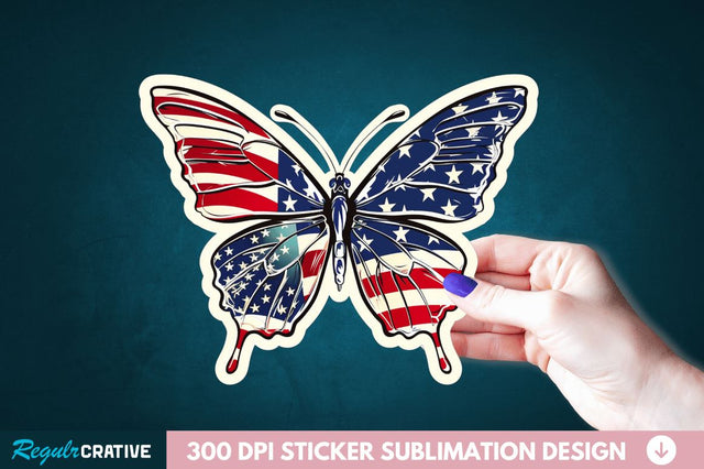 4th Of July Sticker Clipart Sublimation Regulrcrative 