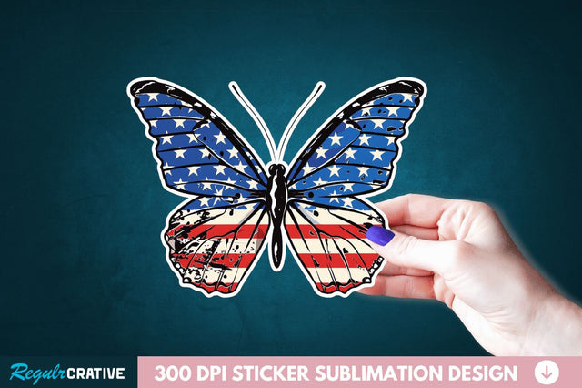 4th Of July Sticker Clipart Sublimation Regulrcrative 
