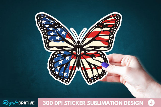 4th Of July Sticker Clipart Sublimation Regulrcrative 