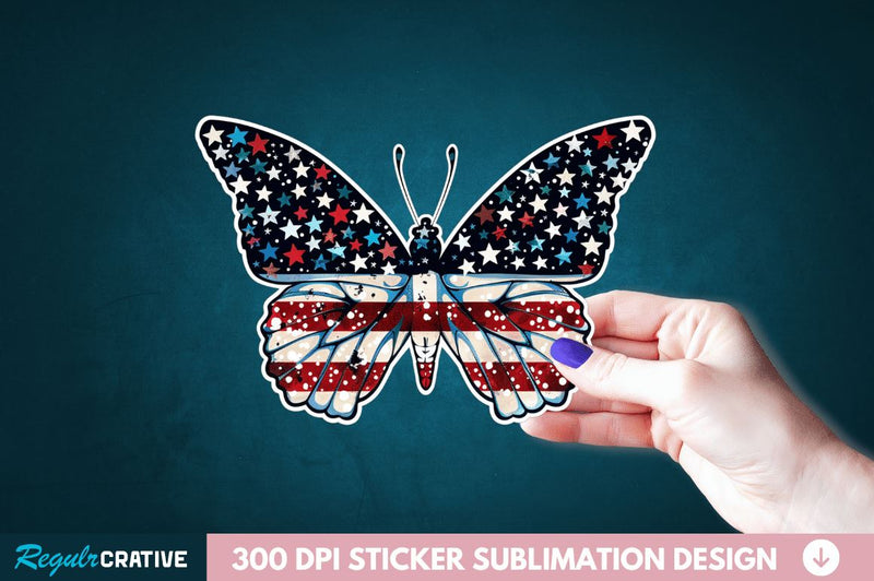 4th Of July Sticker Clipart Sublimation Regulrcrative 