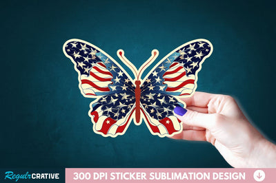 4th Of July Sticker Clipart Sublimation Regulrcrative 