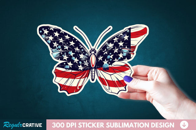 4th Of July Sticker Clipart Sublimation Regulrcrative 