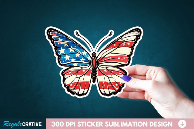 4th Of July Sticker Clipart Sublimation Regulrcrative 