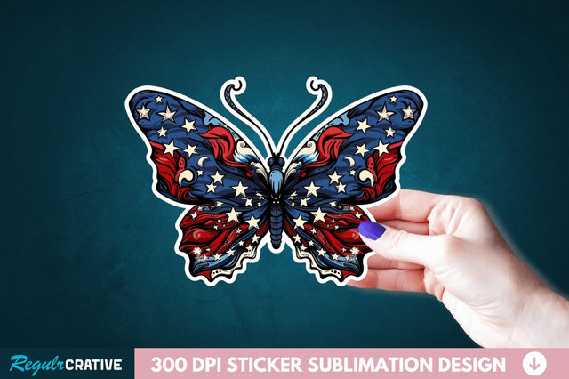 4th Of July Sticker Clipart Sublimation Regulrcrative 