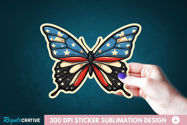4th Of July Sticker Clipart Sublimation Regulrcrative 