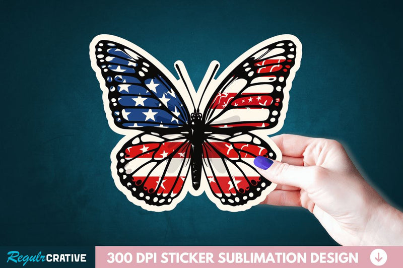 4th Of July Sticker Clipart Sublimation Regulrcrative 