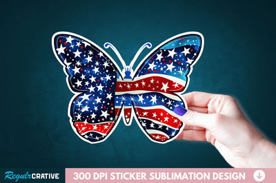 4th Of July Sticker Clipart Sublimation Regulrcrative 