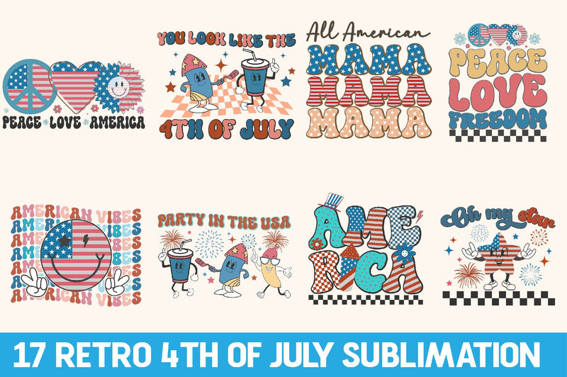 4th Of July Sublimation Bundle Sublimation Rupkotha 
