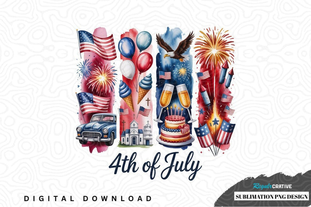 4th of july sublimation png design Sublimation Regulrcrative 