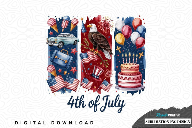 4th of july sublimation png design Sublimation Regulrcrative 