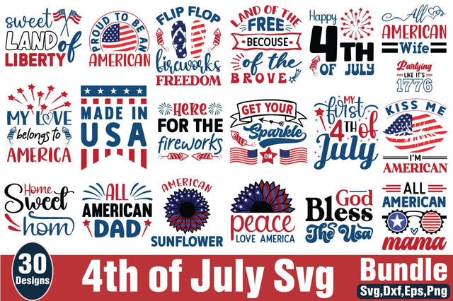 4th of July SVG Bundle SVG Angelina750 