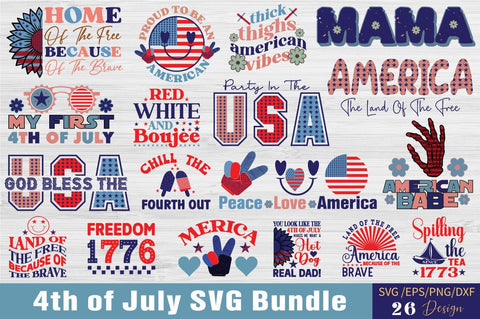 4th of July SVG Bundle SVG Angelina750 