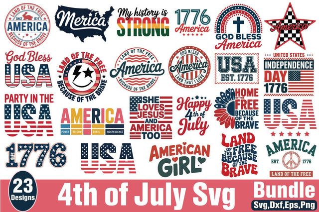4th of July SVG Bundle SVG Angelina750 