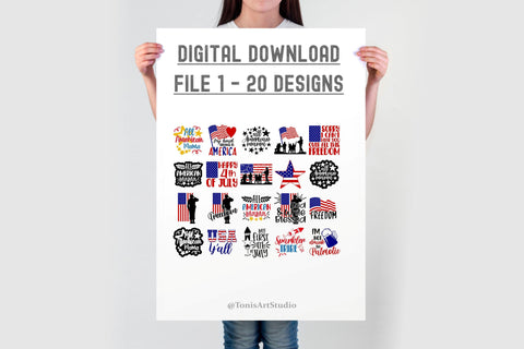 4th of july svg bundle SVG TonisArtStudio 