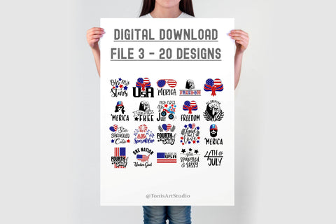 4th of july svg bundle SVG TonisArtStudio 