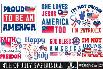 4th of July SVG Bundle,Fourth of July SVG Bundle,4th of July Sublimation Bundle,Patriotic SVG Bundle,Retro 4th of July SVG Bundle,4th of July SVG Design SVG BlackCatsMedia 