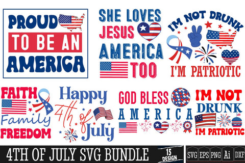 4th of July SVG Bundle,Fourth of July SVG Bundle,4th of July Sublimation Bundle,Patriotic SVG Bundle,Retro 4th of July SVG Bundle,4th of July SVG Design SVG BlackCatsMedia 