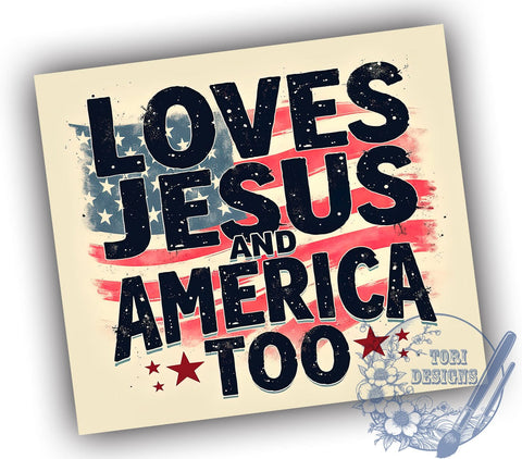 4th Of July Tumbler, Jesus Lover Mug, Patriotic Drinkware, Christian Gift, American Pride Cup, Summer Celebration Tumbler, Red White Blue Design, Independence Day Mug Sublimation ToriDesigns 