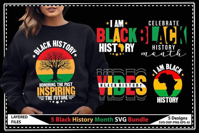 5 Black History Month SVG Bundle SVG shah alam 