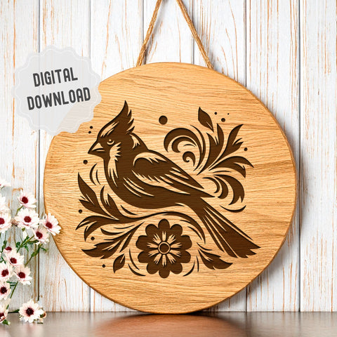 5 Bundle - Cardinal Birds SVG DXF PNG JPG SVG CraftySVGStudio 