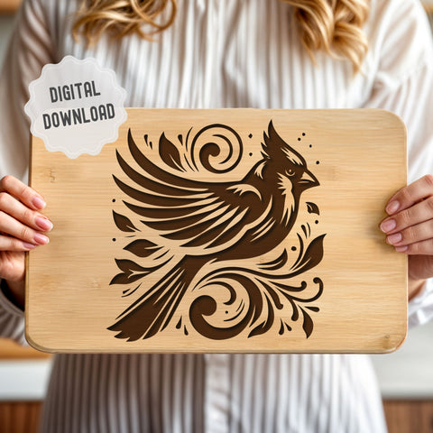 5 Bundle - Cardinal Birds SVG DXF PNG JPG SVG CraftySVGStudio 