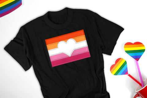 5 Color LGBT Pride Flag Love Applique Embroidery Embroidery/Applique DESIGNS Designed by Geeks 