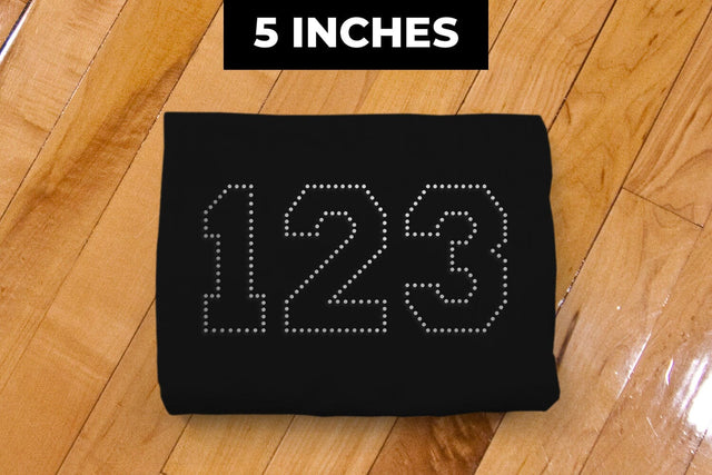 5 Inch Varsity Numbers and Punctuation SVG Rhinestone Template SVG Risa Rocks It 