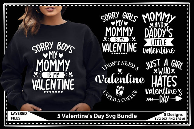 5 Valentine's Day Svg Bundle SVG shah alam 