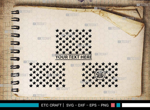 50 Stars Monogram, 50 Stars Silhouette, Stars SVG, Fifty Stars Svg, Stars Svg, Nautical Star Svg, American Flag Svg, Flag Silhouette, Stars Bundle, SB00580 SVG ETC Craft 